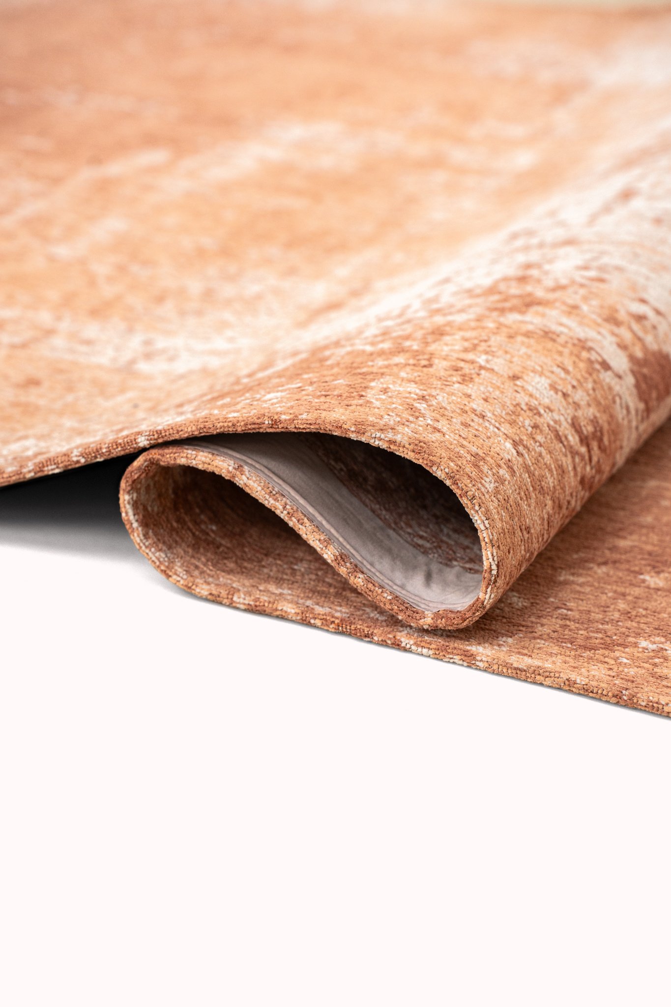 Terracotta Textured Round Rug | Size: Ø 140 cm