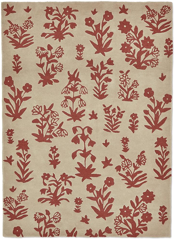 Woodland Glade Linen / Russet Rug | Size: 170 x 240 cm
