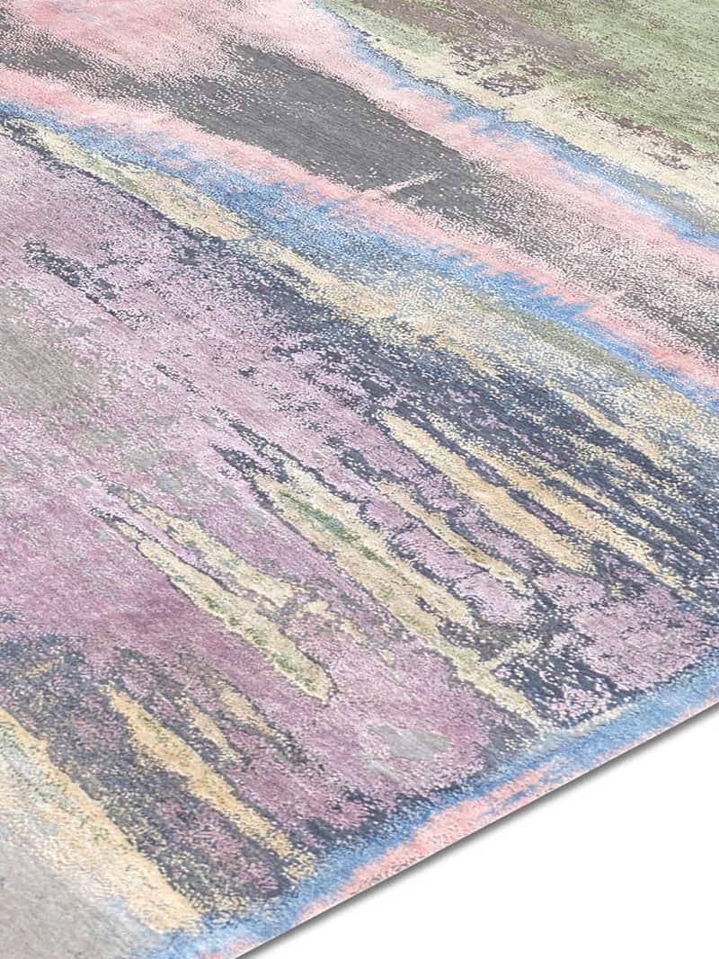 Multicolor Luxury Silk / Wool Rug