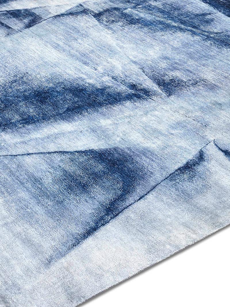 Navy Blue Handwoven Luxury Rug