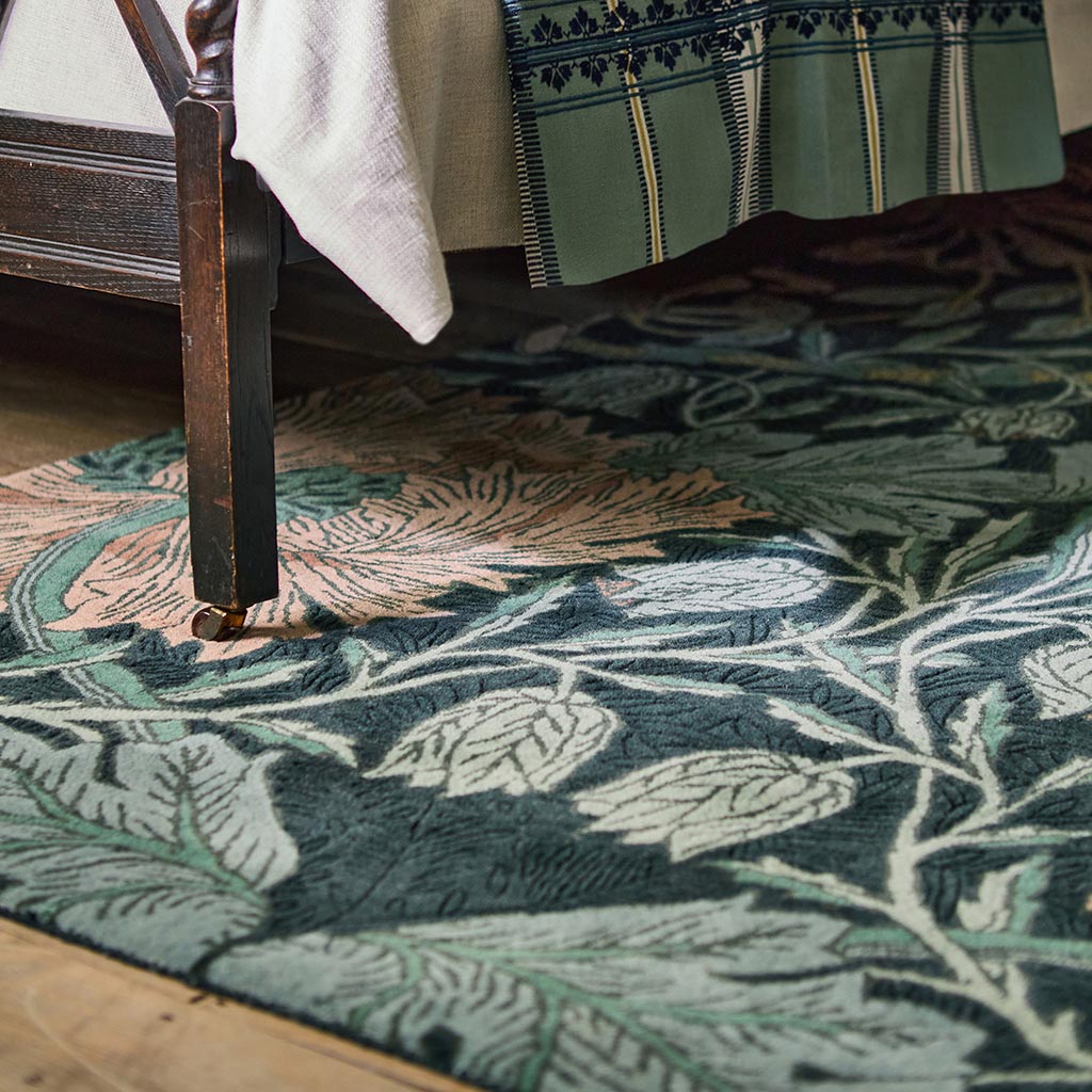 Honeysuckle & Tulip Teal Rug