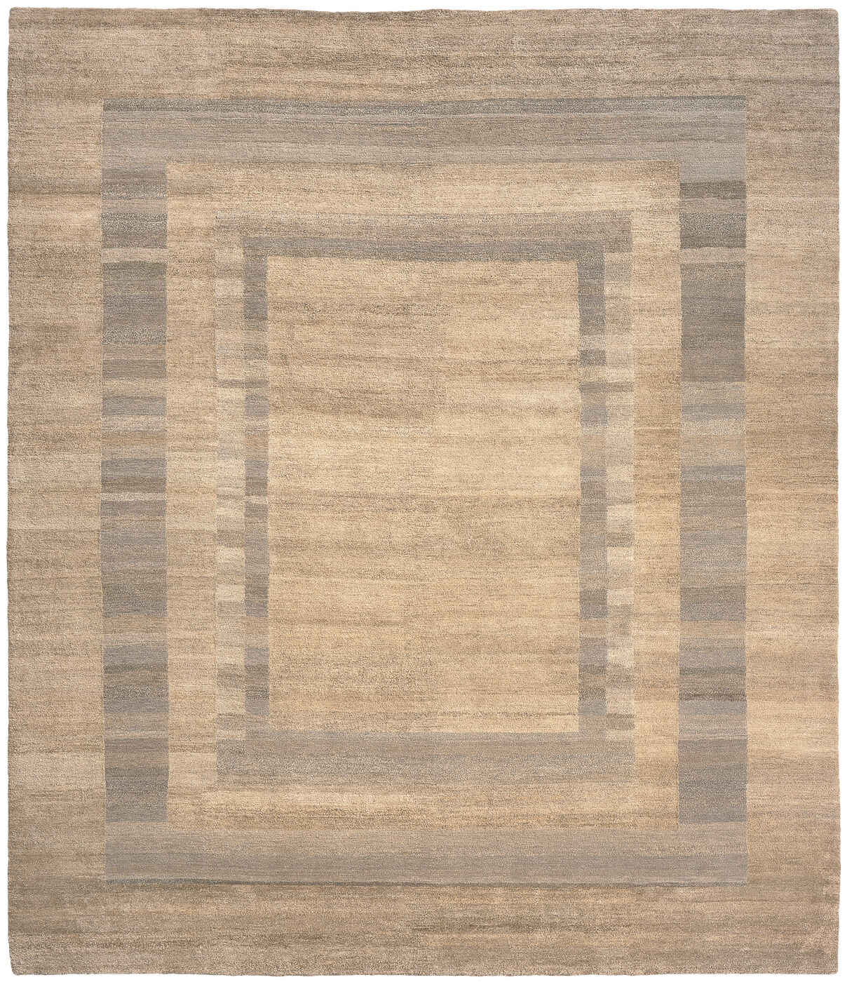 Triple Border Grey Luxury Hand-woven Rug | Size: 300 x 400 cm