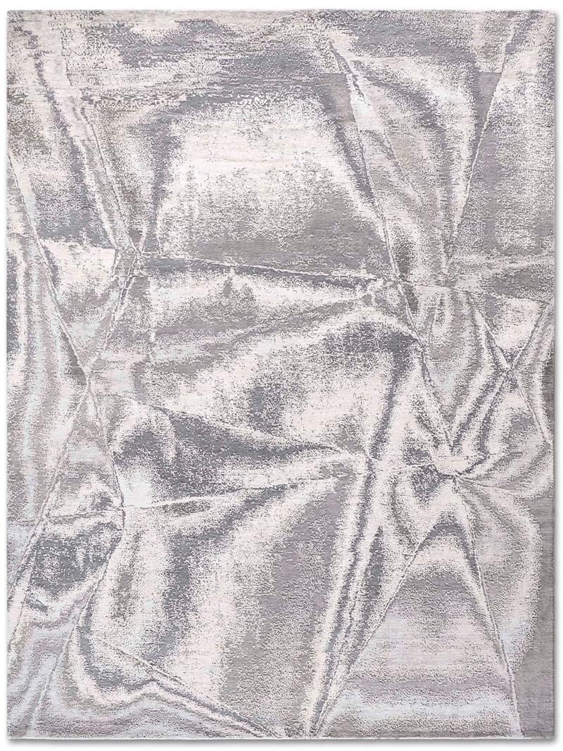 True Silver Handwoven Luxury Rug