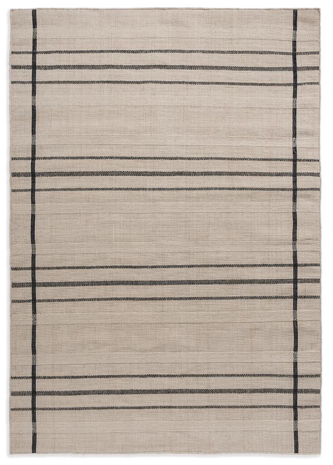 Zona Charcoal Line Fresco Rug | Size: 200 x 280 cm