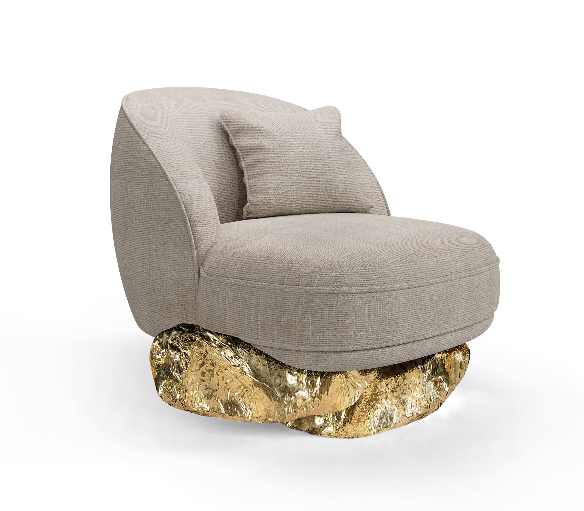 Angora Baltic Toffee Designer Armchair