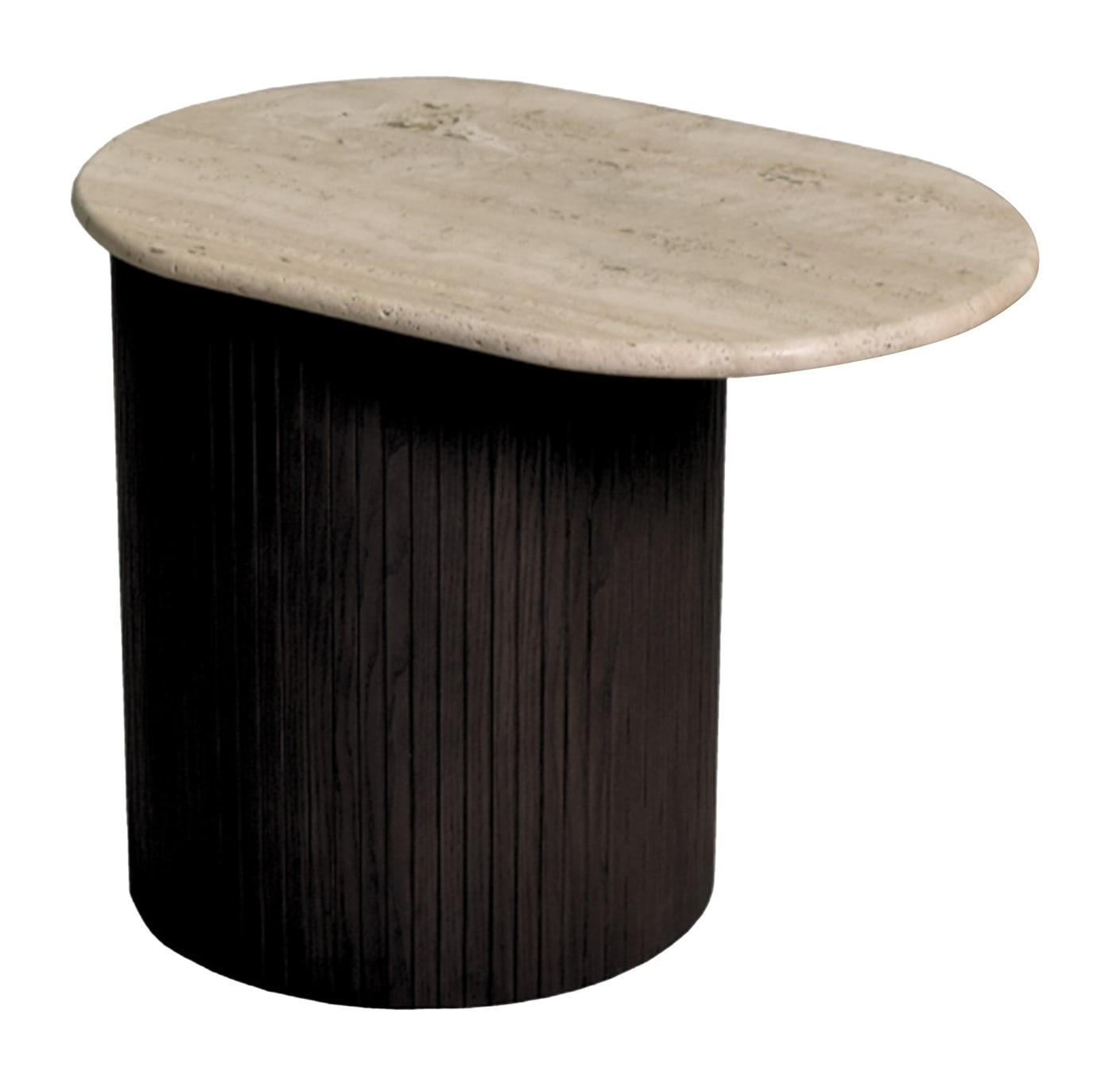 Bitta Ivory Marble Top Italian Side Table