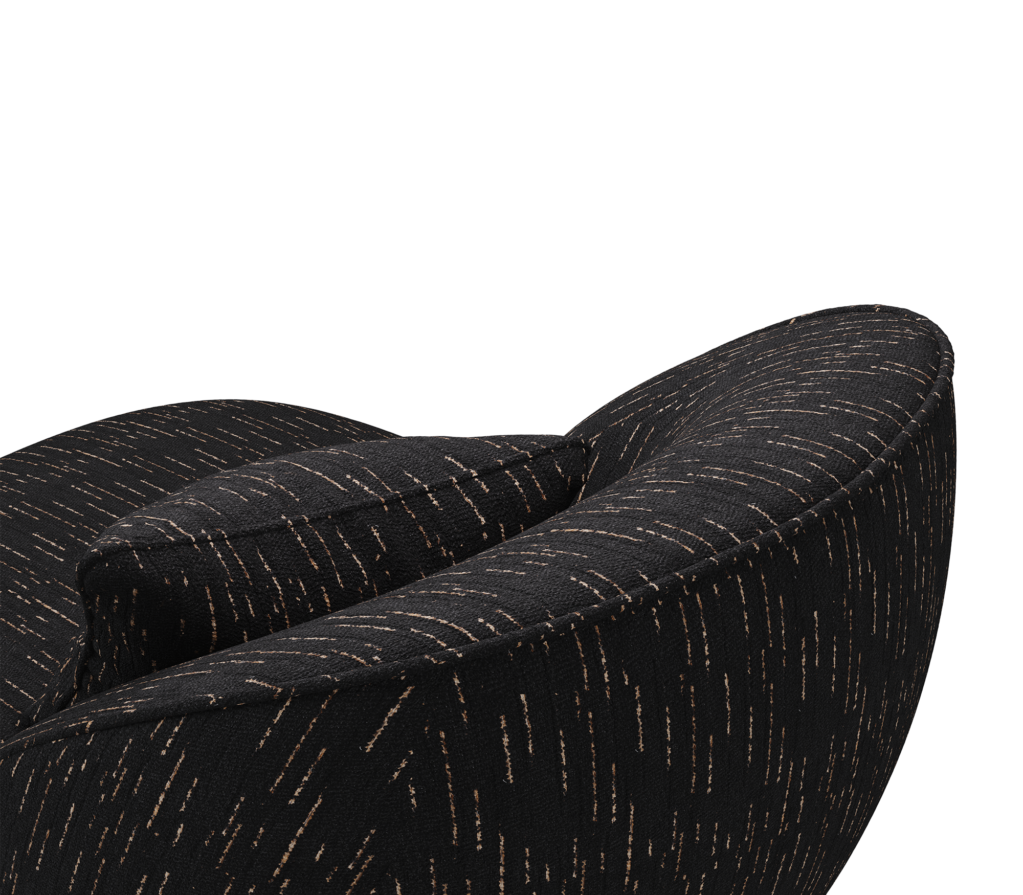 Angora Black Designer Armchair