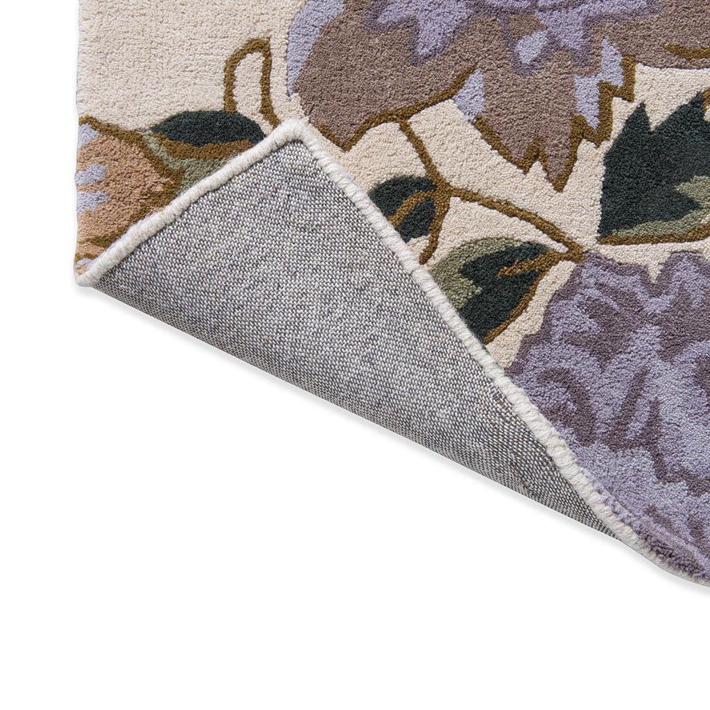 Botanical Floral Heather Purple Rug | Size: 140 x 200 cm