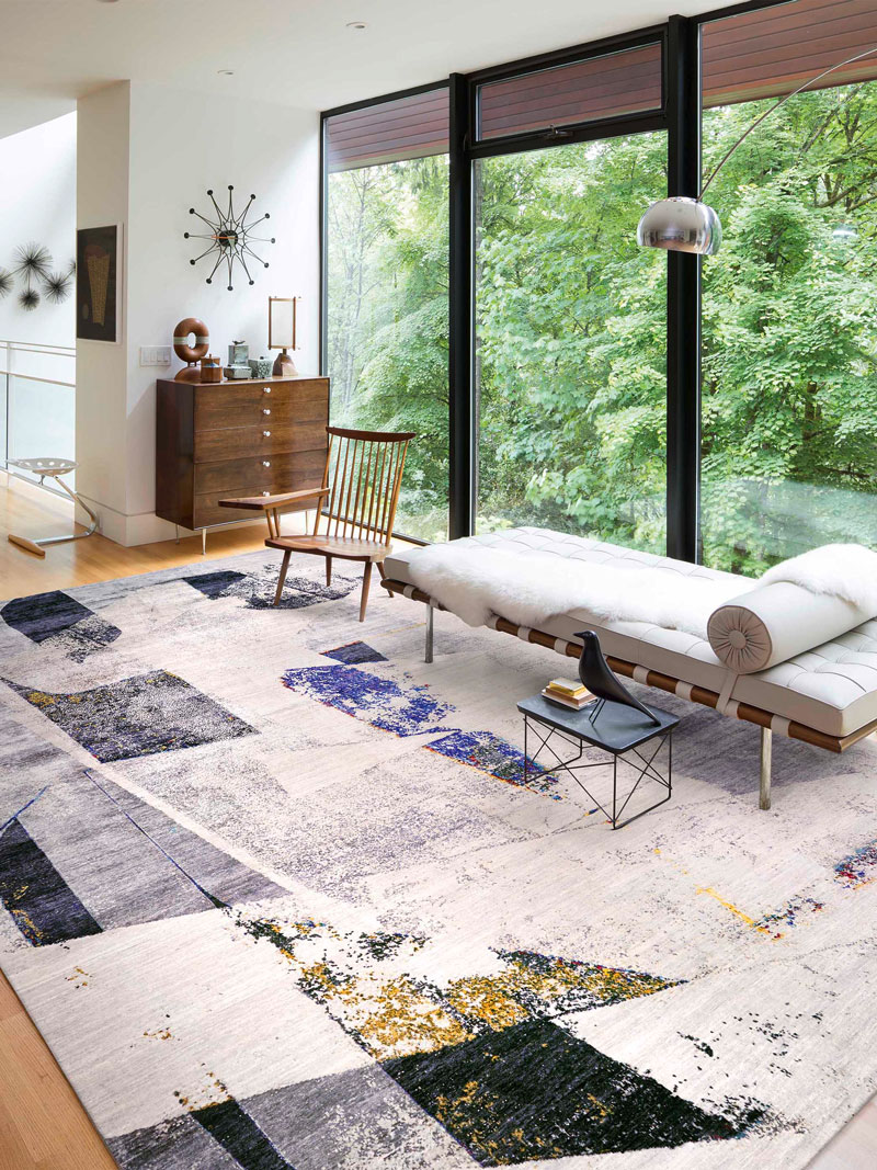 Original Grey Hand-Woven Exquisite Rug