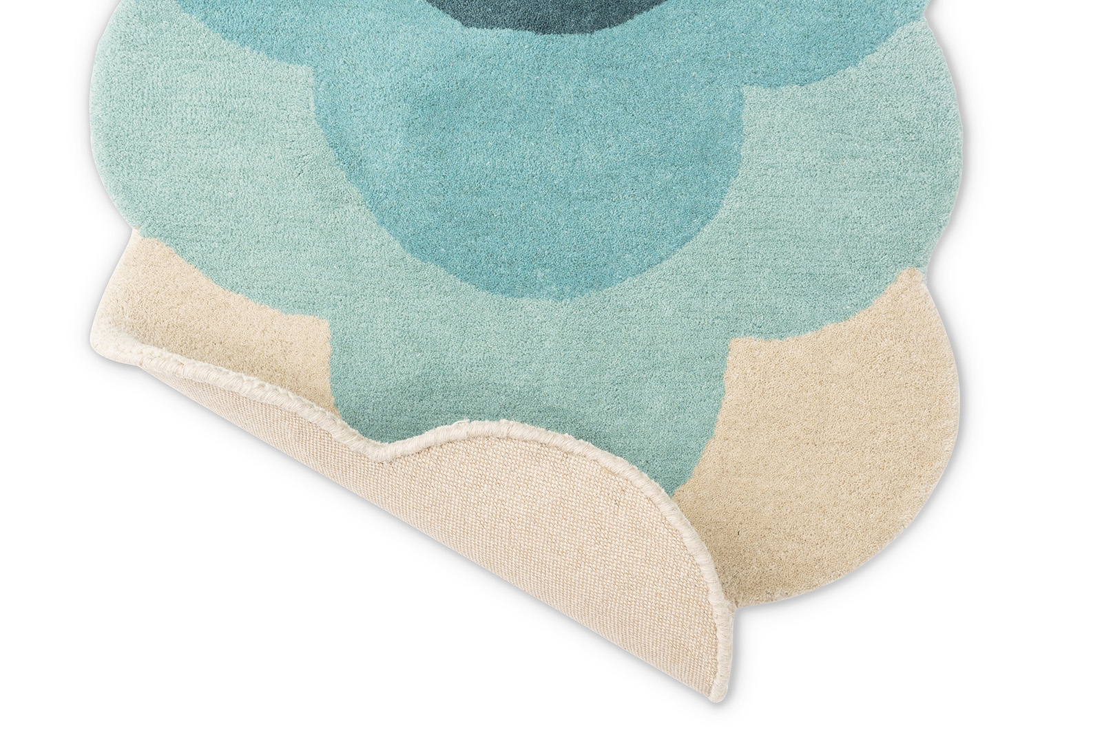 Floral Teal Handtufted Premium Rug