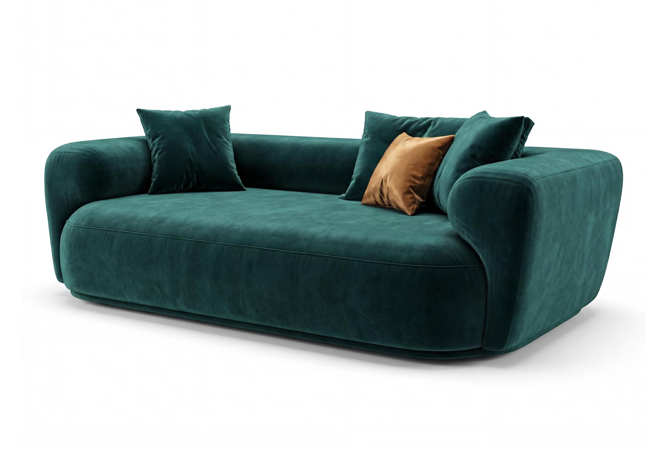 Stone Teal Upholstered Sofa