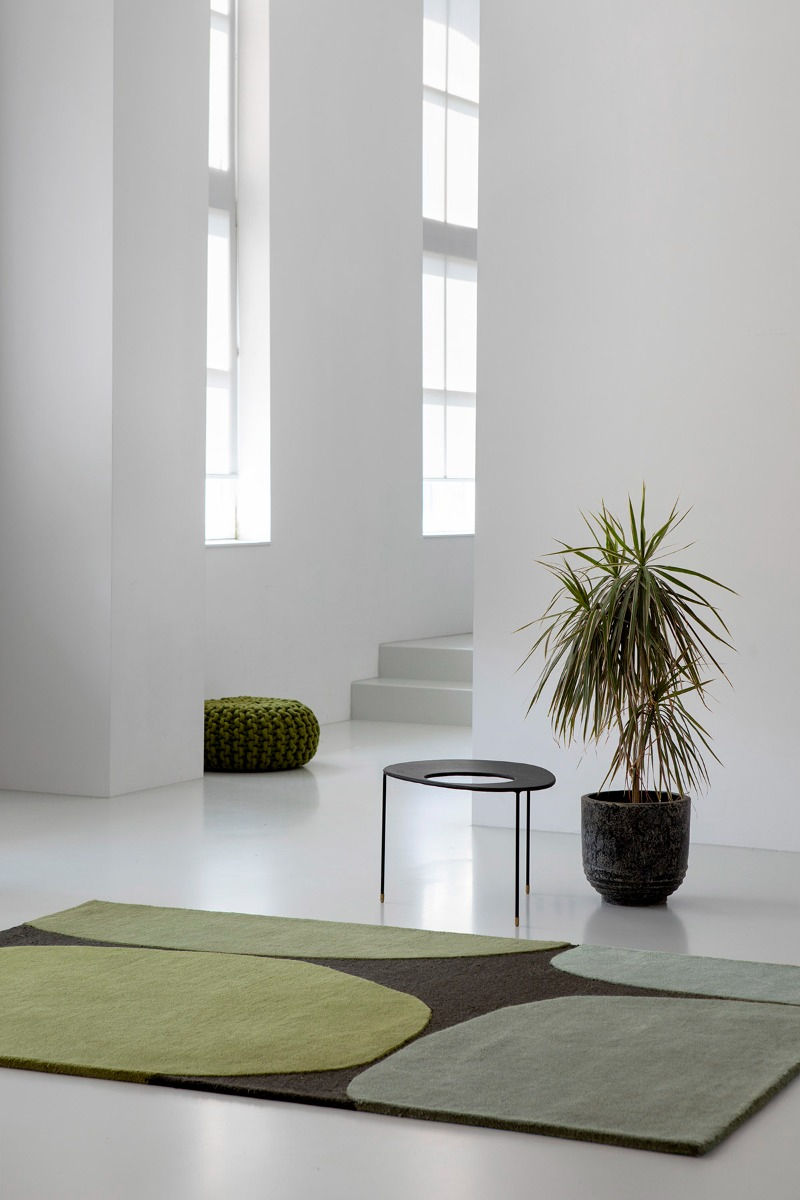 Decor Green Handmade Designer Rug