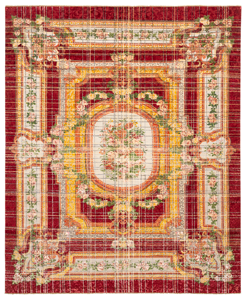 Savonnerie Hand-Knotted Rug