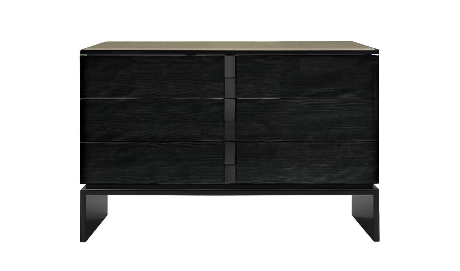 Crafted Black Chest Of Drawers