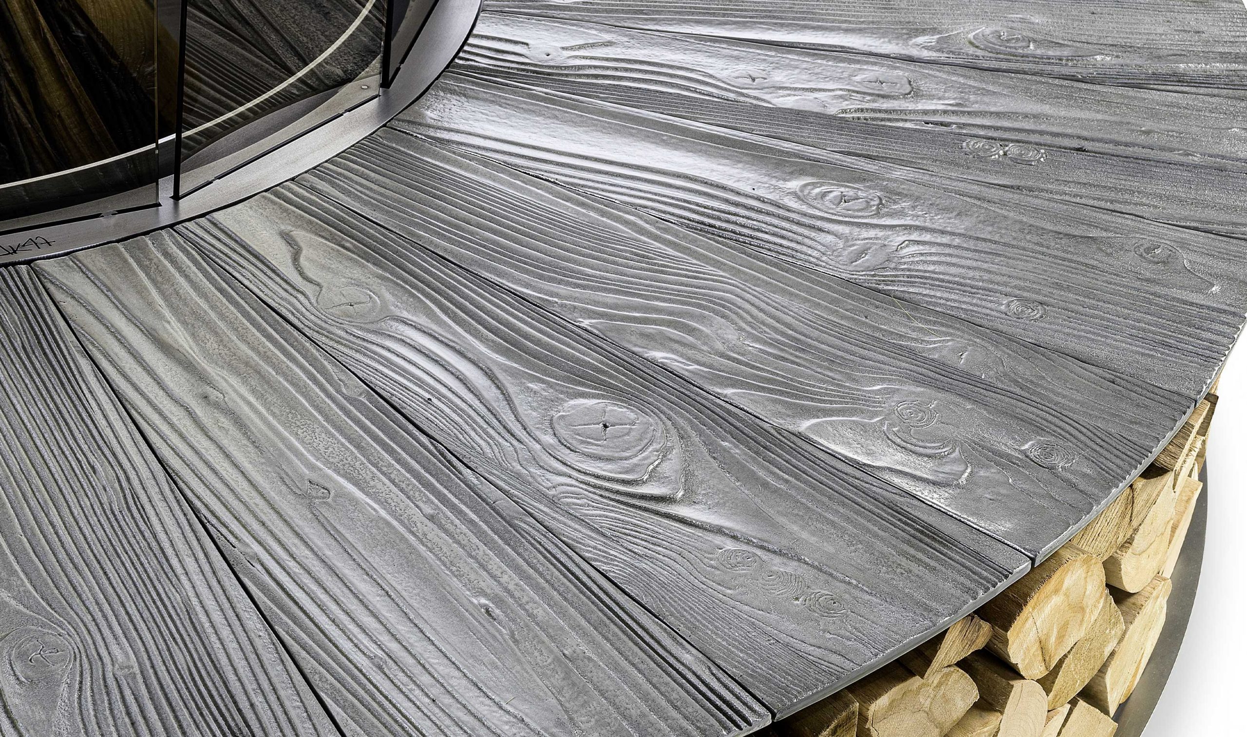 Texture Grey Outdoor Fire Pit