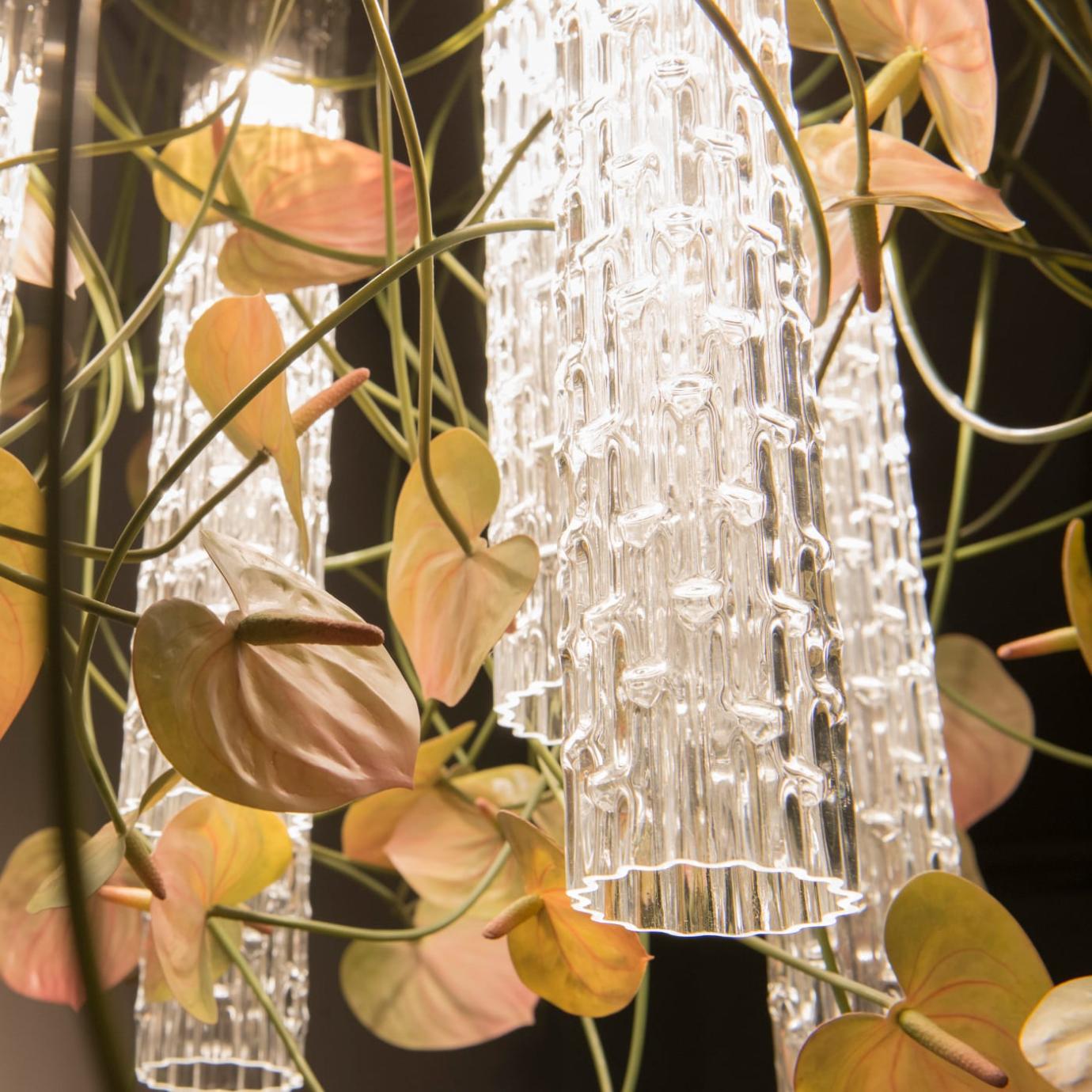 Anthurium Italian Handcrafted Chandelier