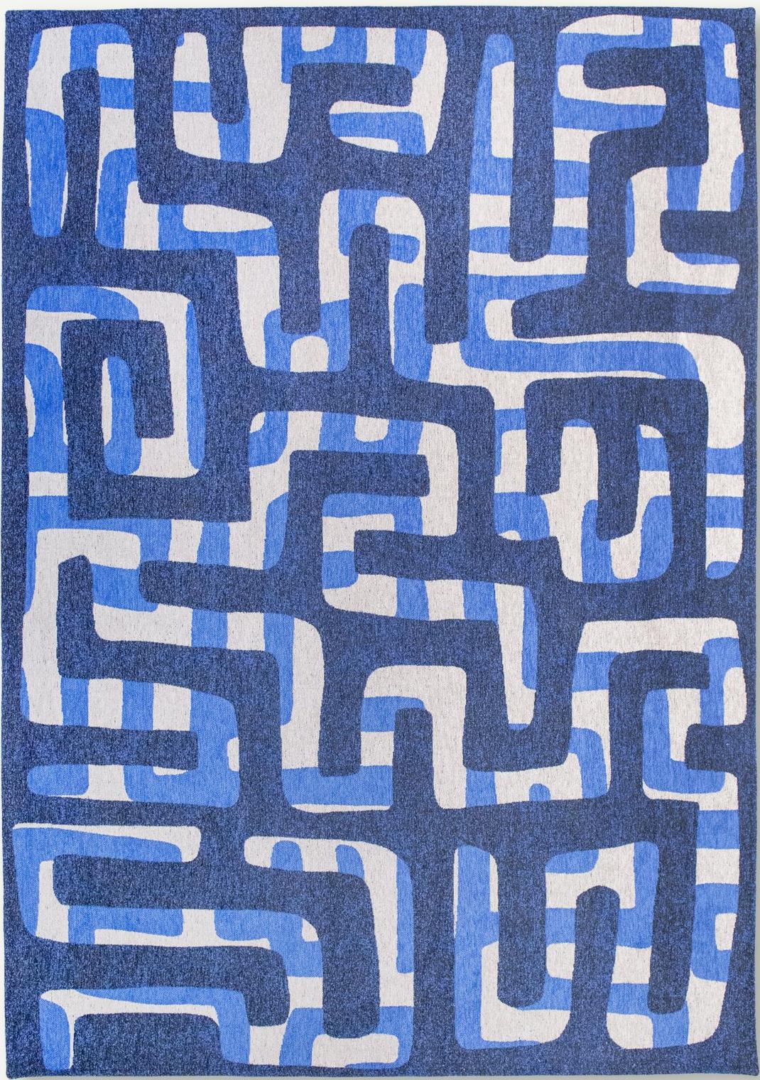 Ultramarine Modern Flatweave Rug | Size: 80 x 250 cm