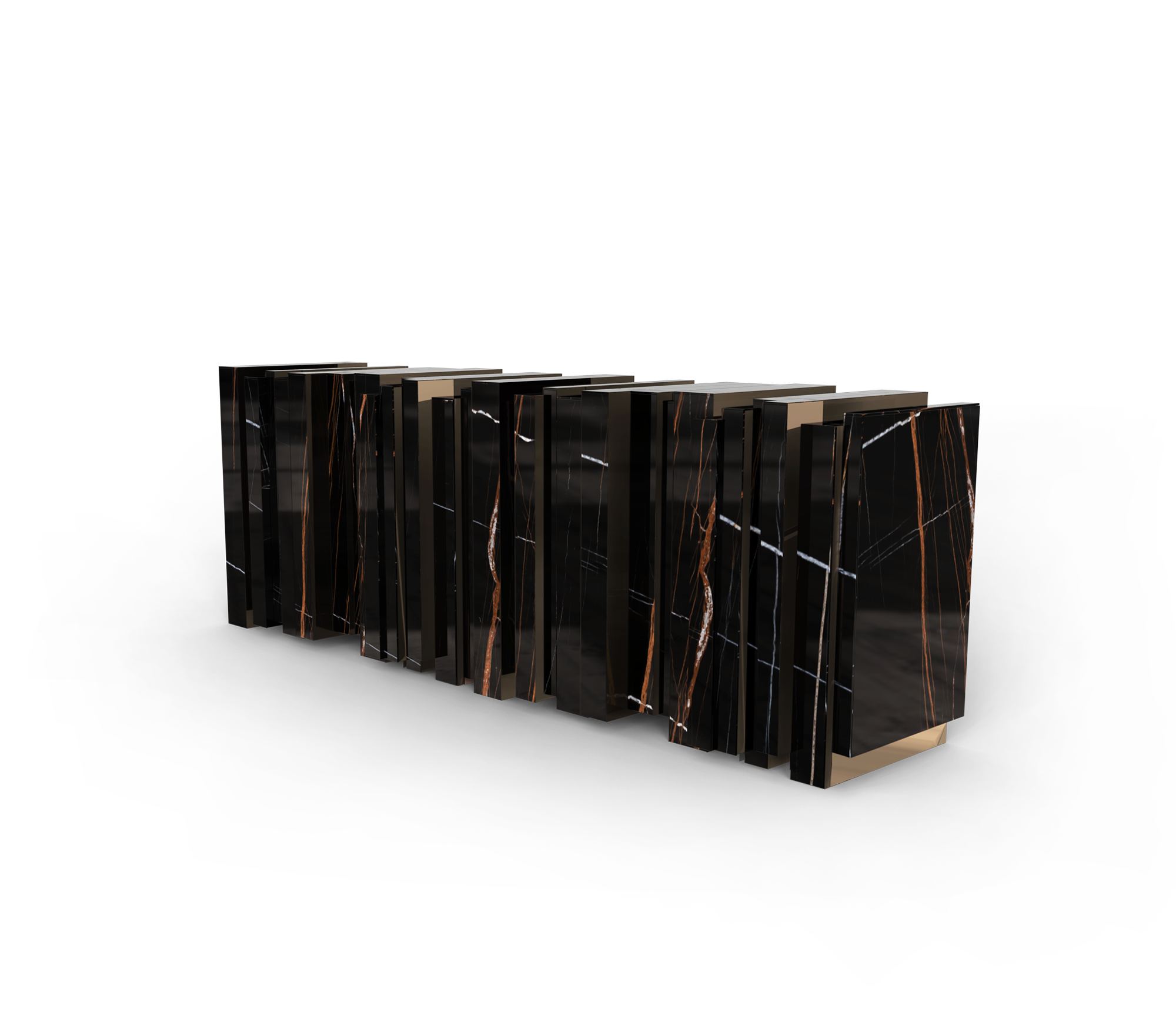 Vortex Black Modern Sideboard
