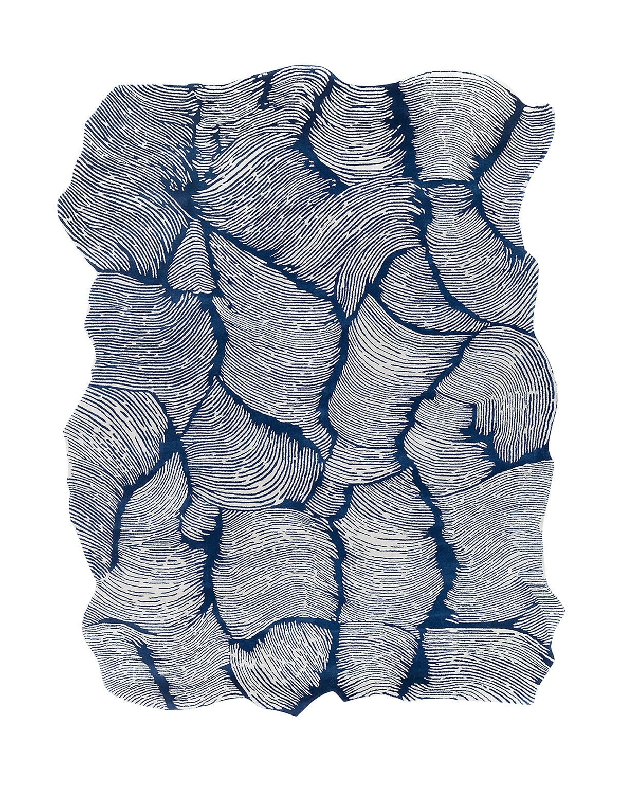 Blue Hand-Woven Rug | Size: 275 x 360 cm
