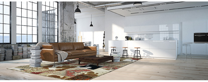 Limited Edition Wool / Cowhide Rug