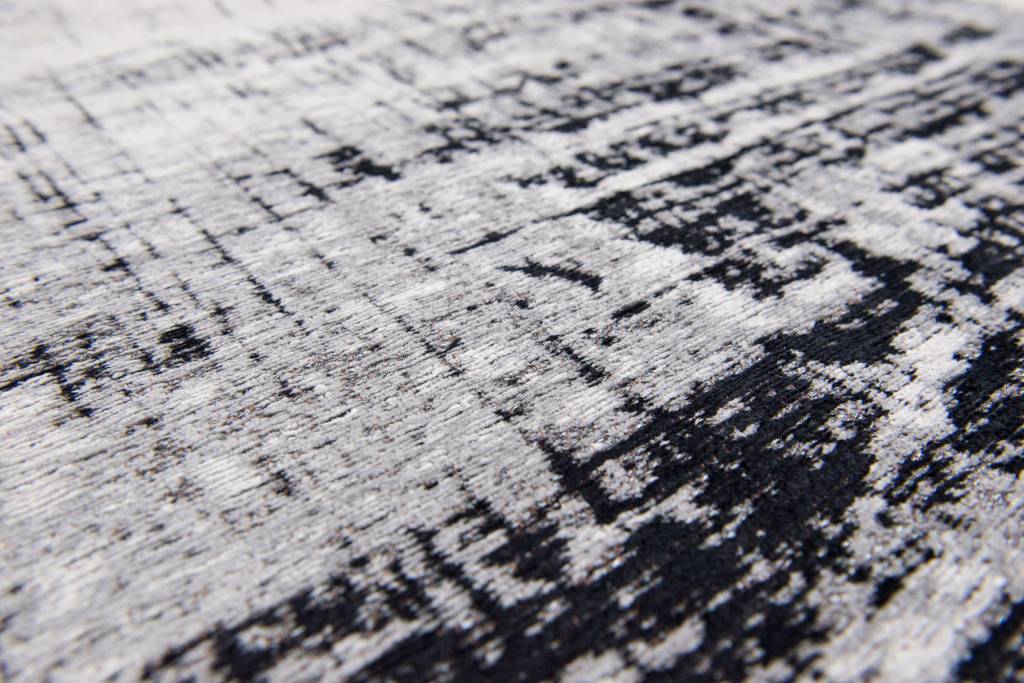 Abstract Indoor Black & White Rug ☞ Size: 240 x 340 cm