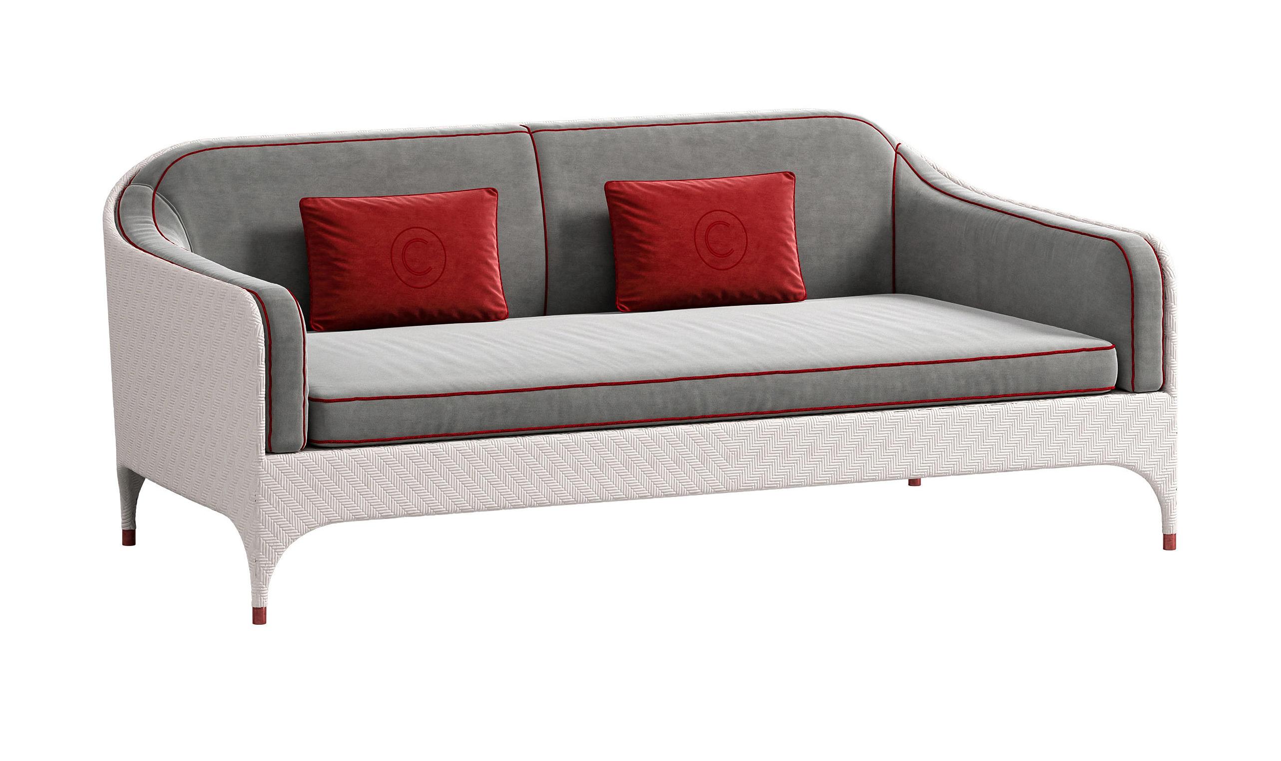 Comfort Two-Seater Outdoor Sofa with Armrests