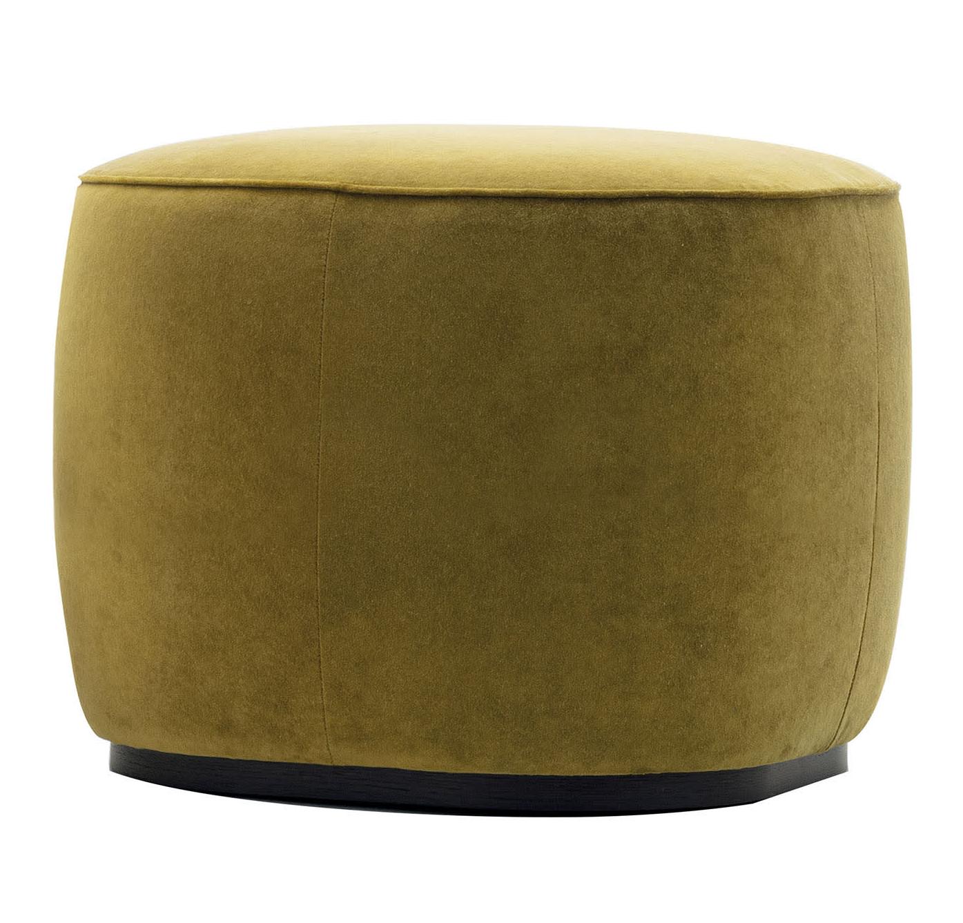 Alma Olive Green Italian Pouf
