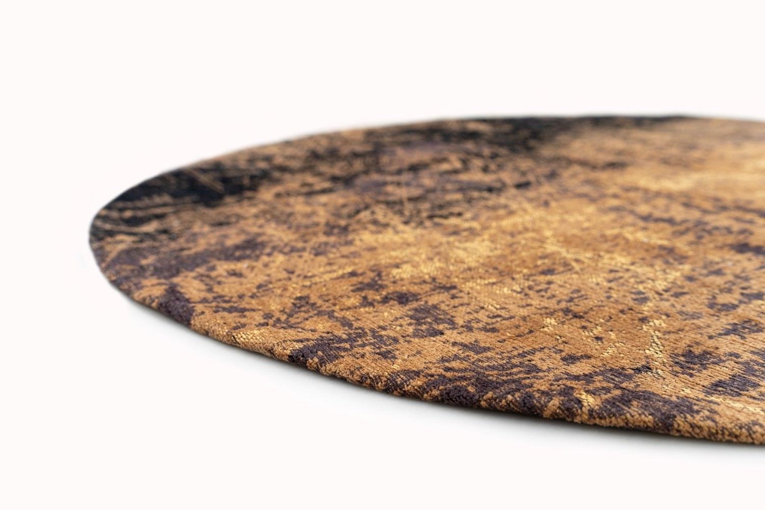 Deep Brown Round Rug | Size: Ø 140 cm