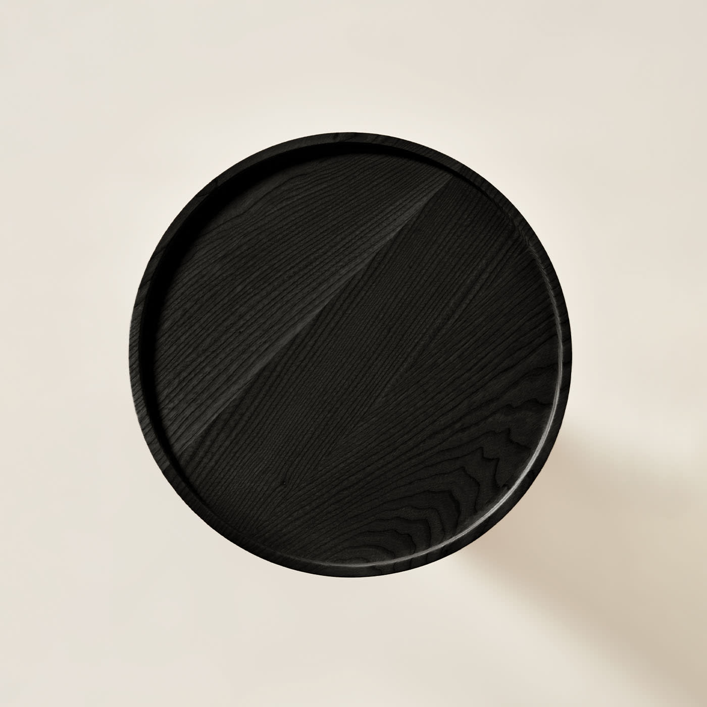 Capitello Black Modern Coffee Table | Dimensions: Ø 55 cm