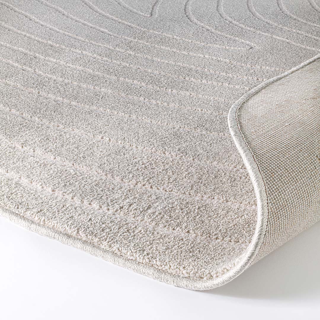 Cortina Stone Ivory Oval Rug
