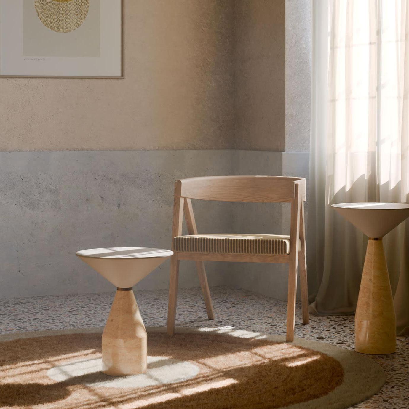 Cino Natural Italian Side Table