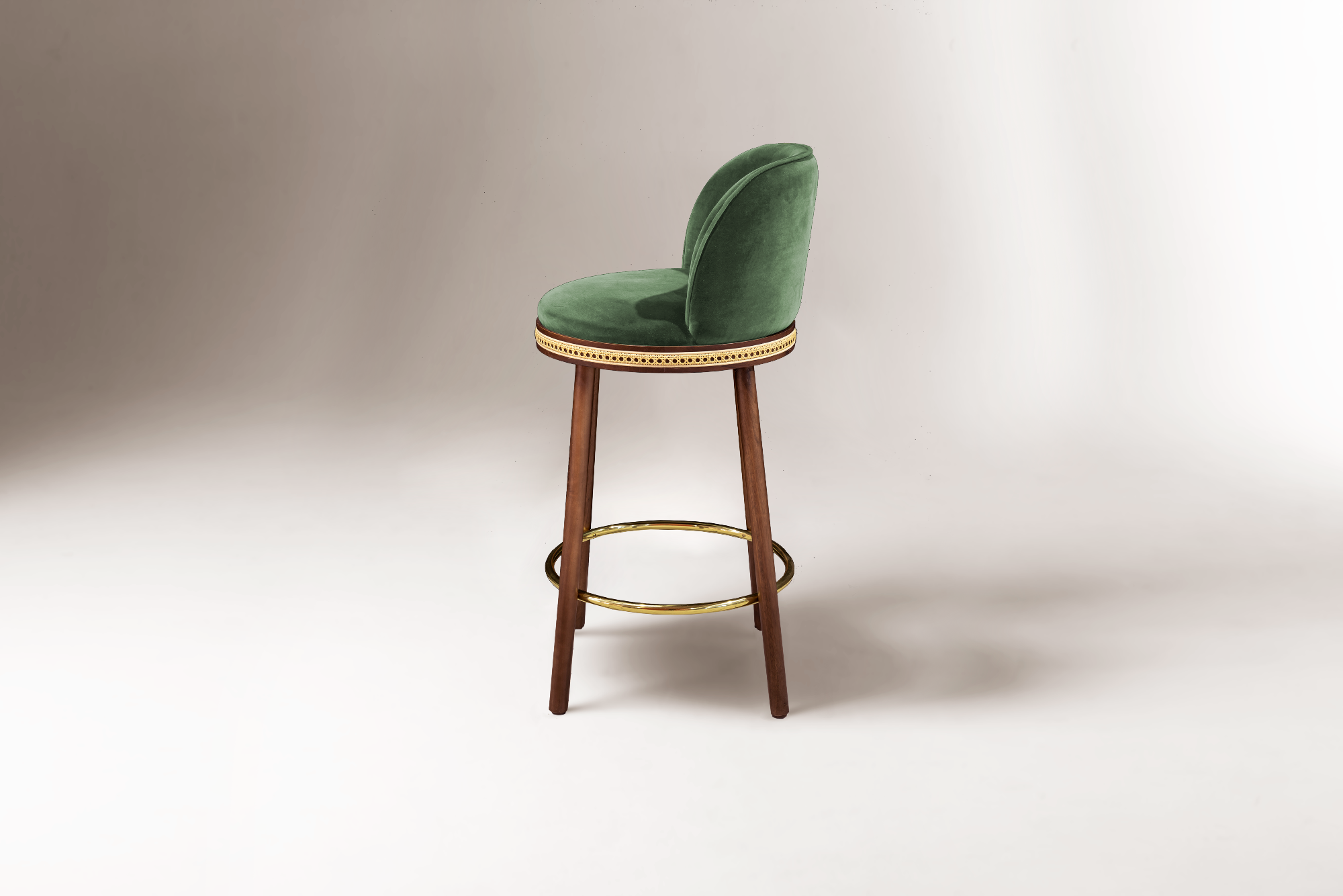 Alma Green Bar Stool