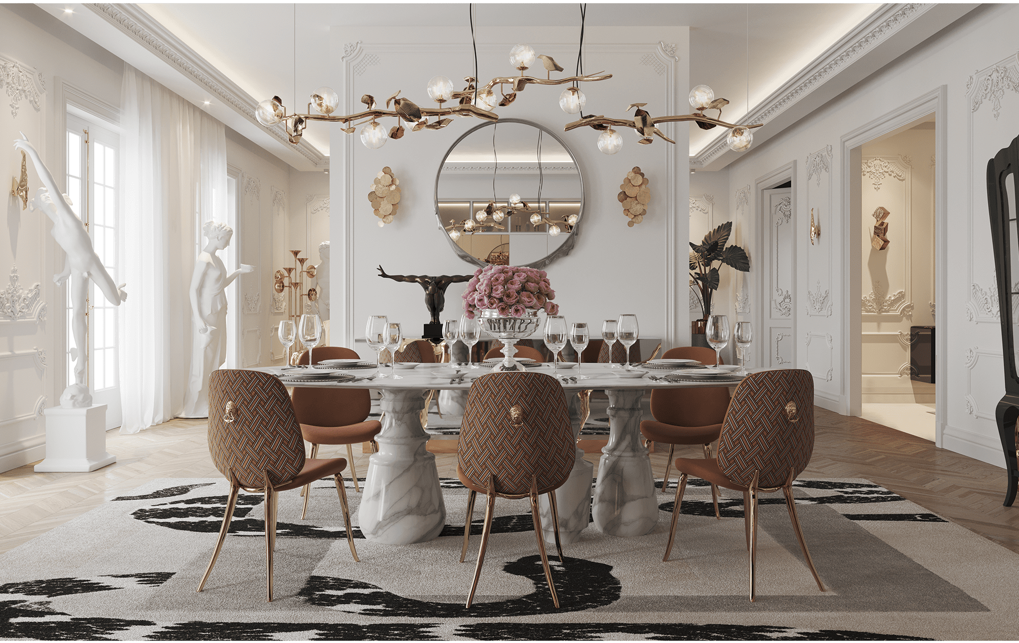 Oval Estremoz Luxe Dining Table