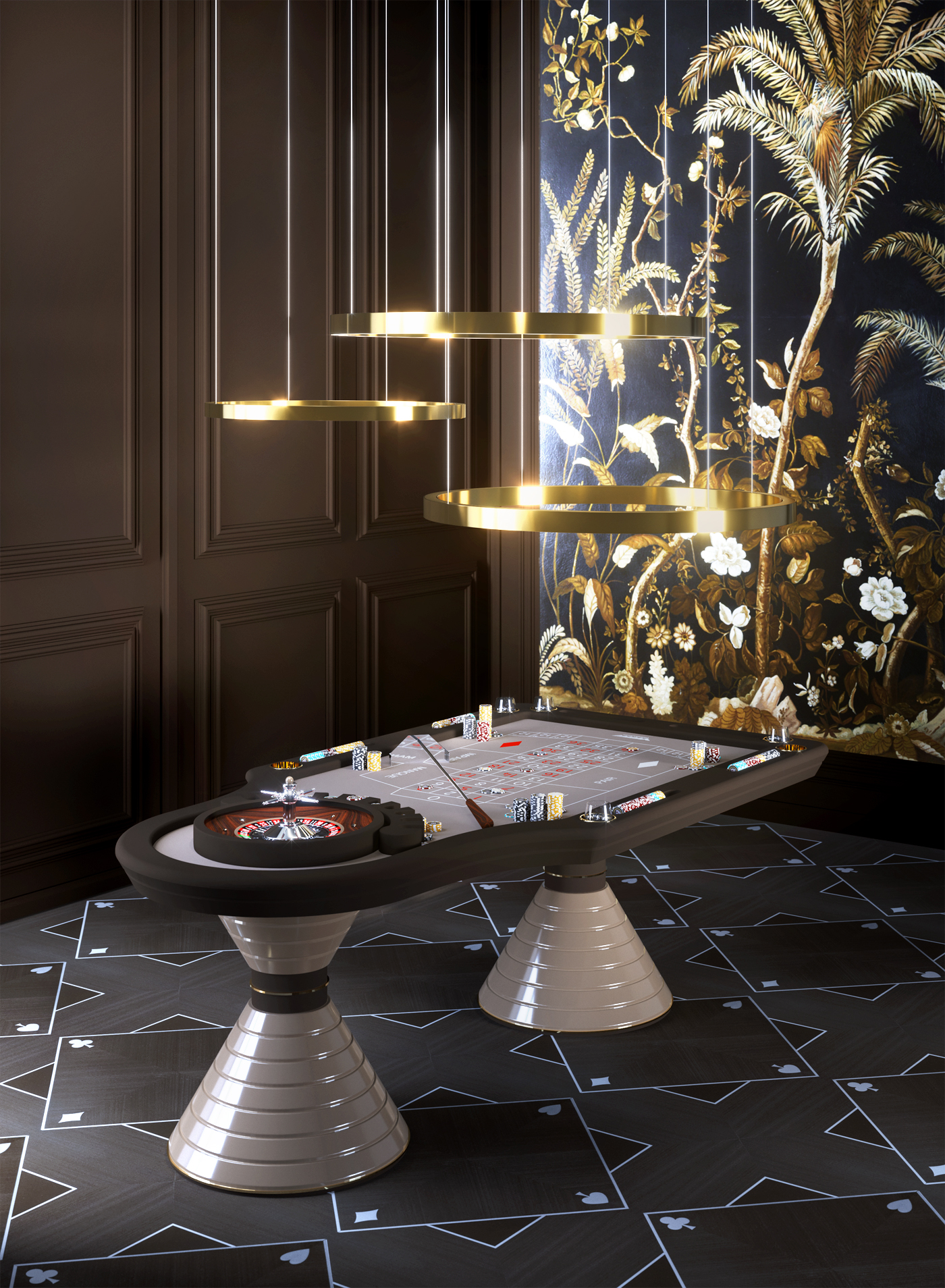 Montecarlo Royal Roulette Table