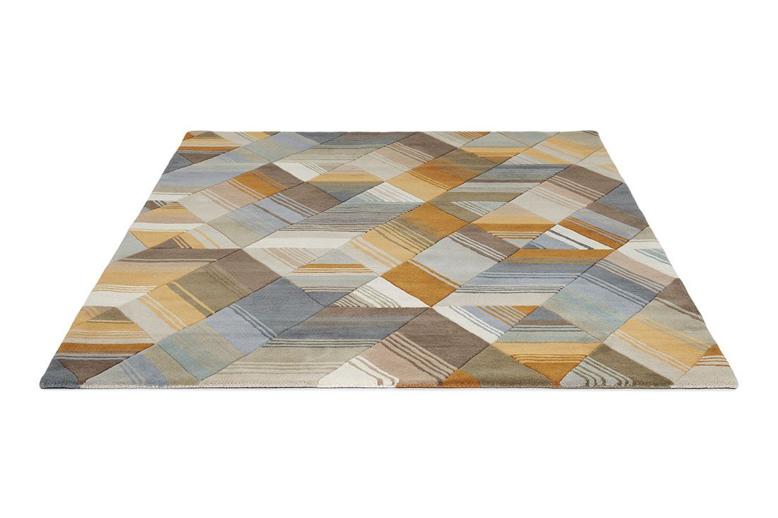 Geometric Wool Hand Woven Rug