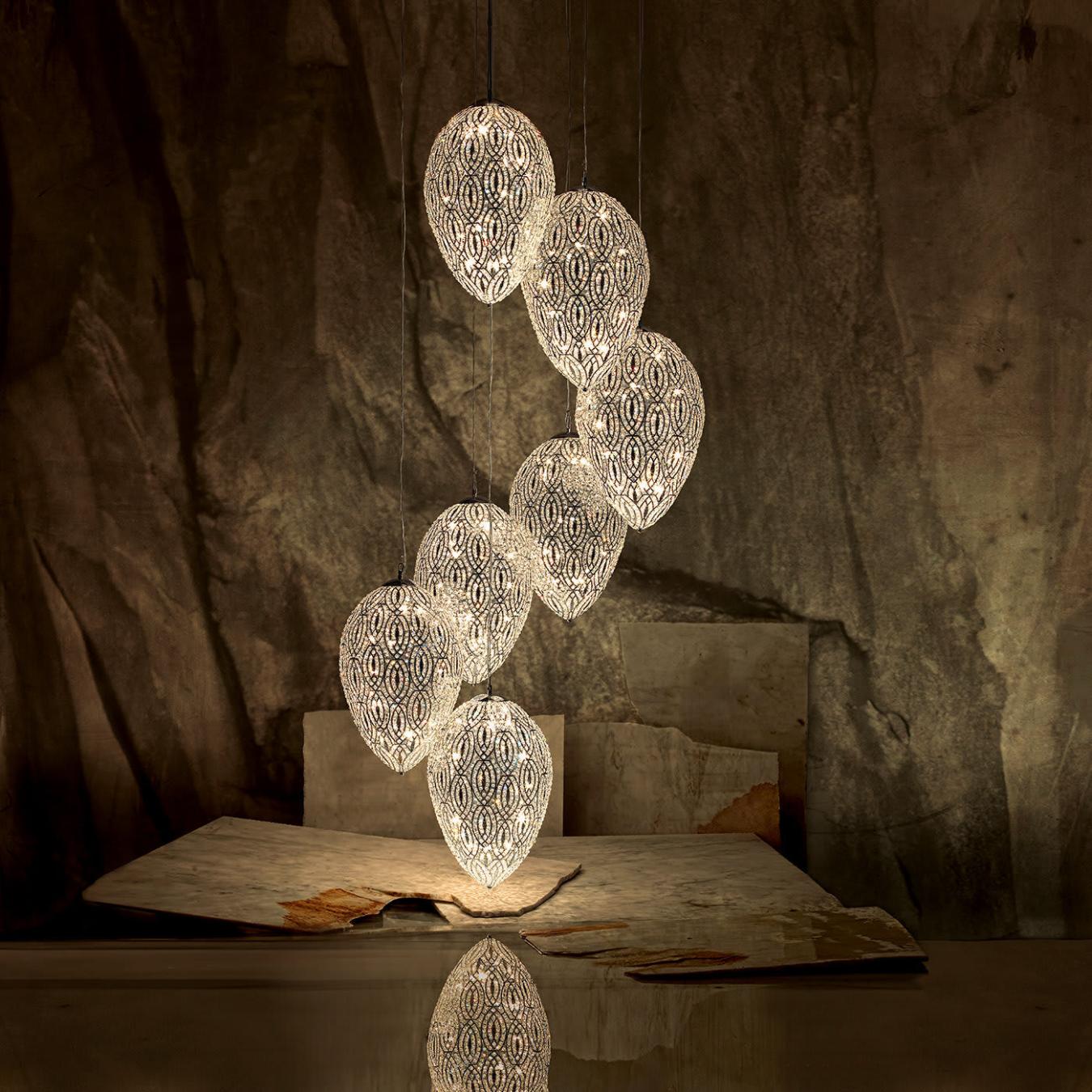 Arabesque Egg Italian Chandelier