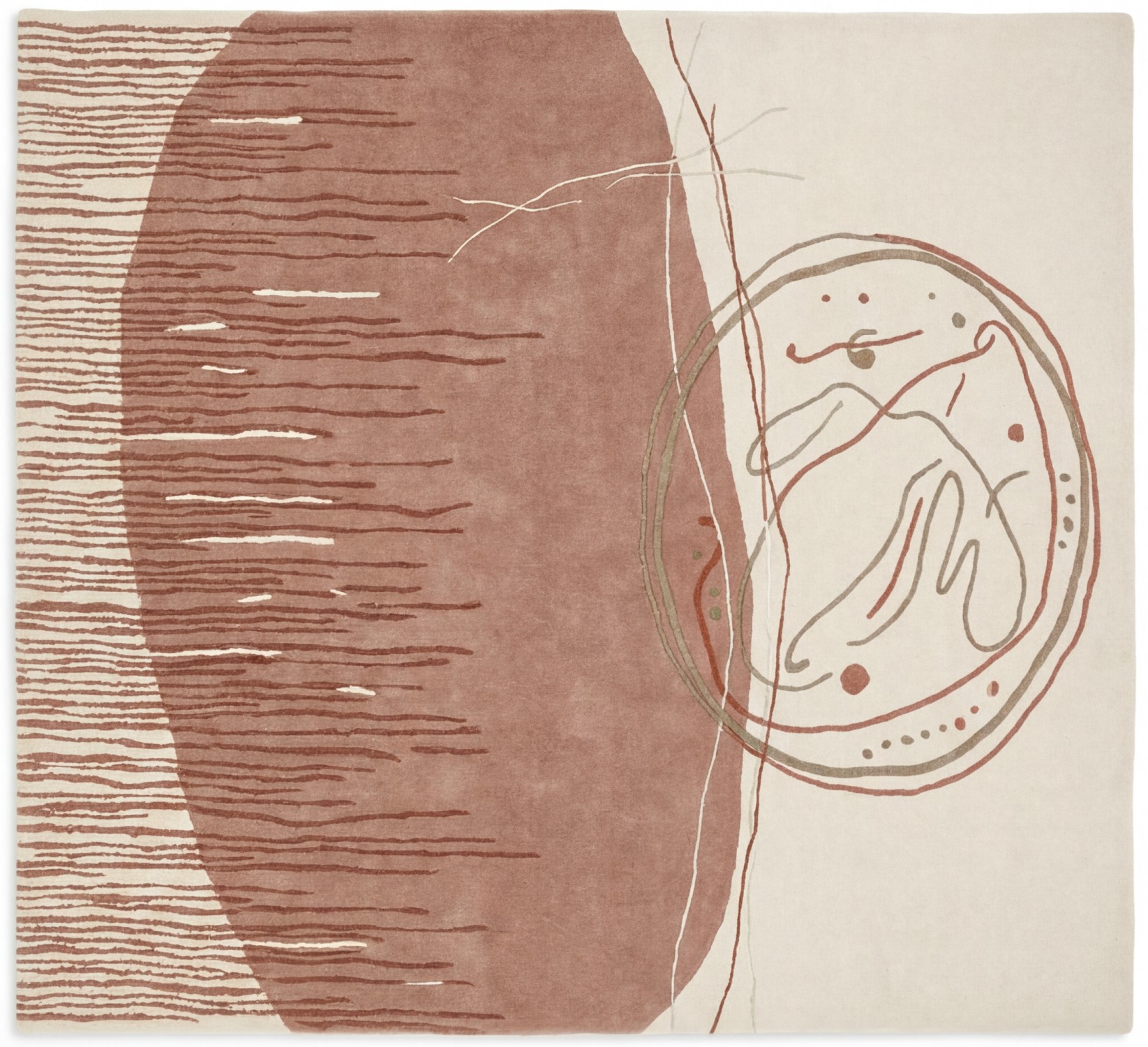 Archive Seal Rose Artisan Rug