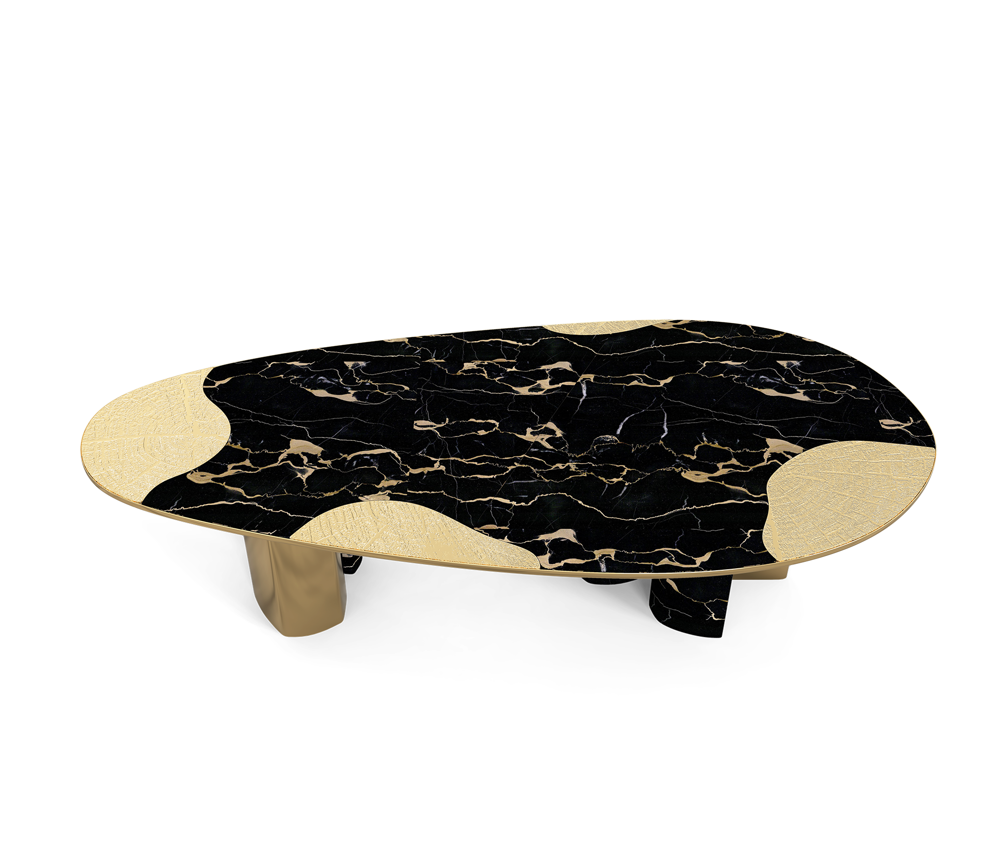 Marble & Gold Luxe Dining Table