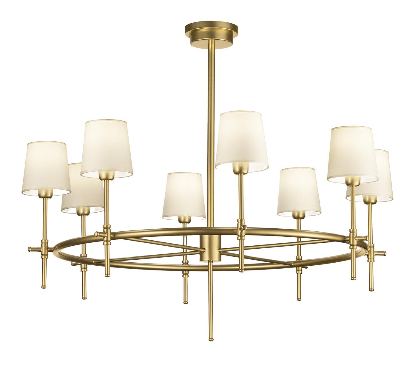 Circular Antique Gold Chandelier