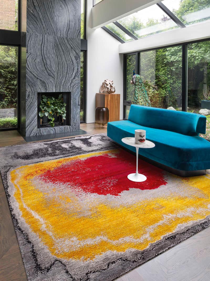 Red Dot Boulevard Hand-Woven Exquisite Rug ☞ Size: 183 x 274 cm