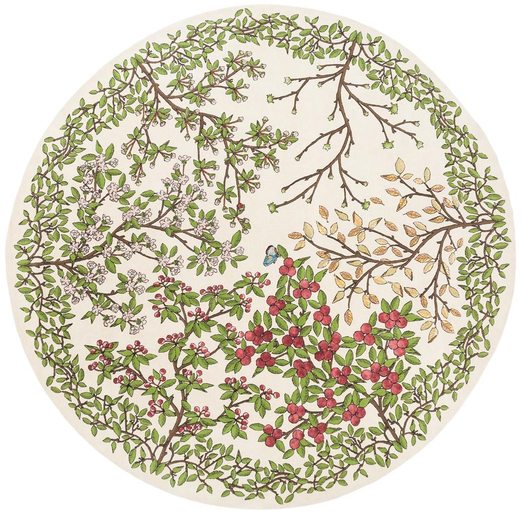 Transience Round Wool / Bamboo Silk Rug
