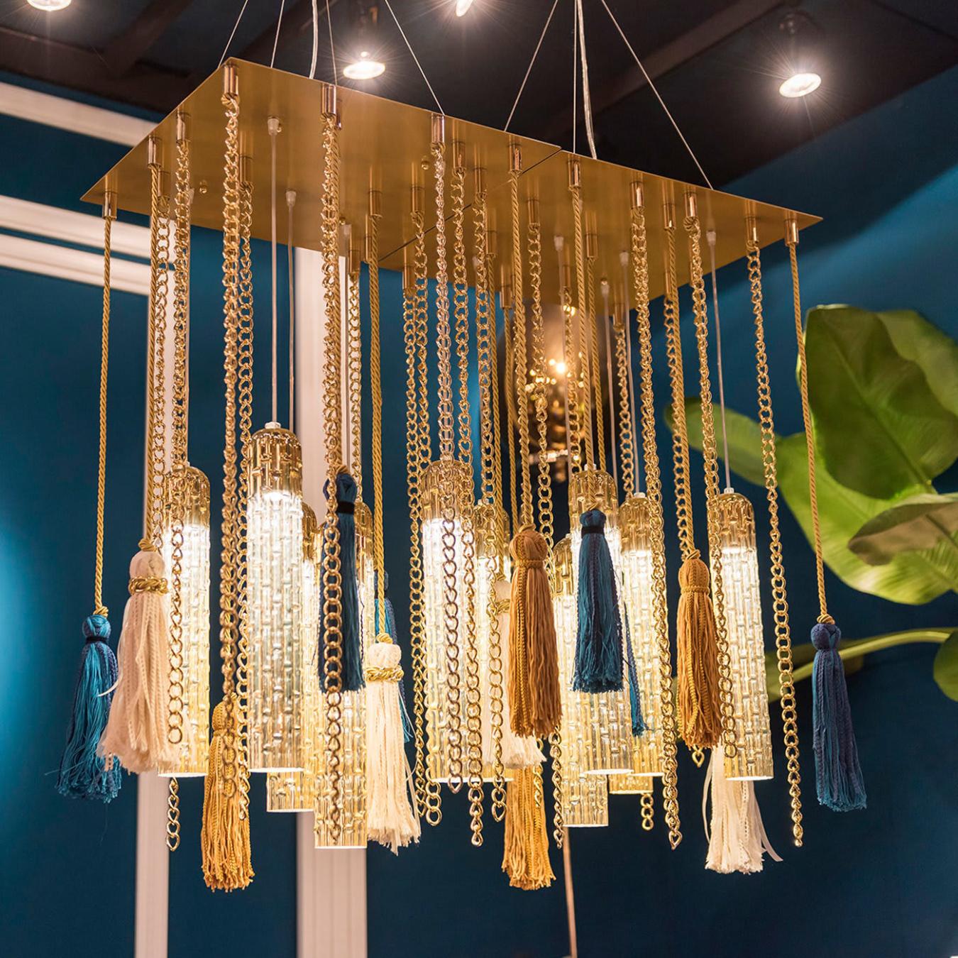 Venetian Artisan Glass Chandelier