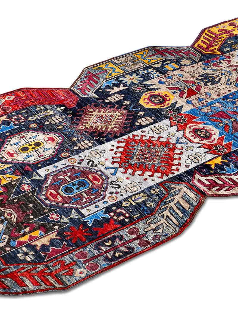 Multishape Luxury 100% Wool Rug | Size: 120 x 365 cm