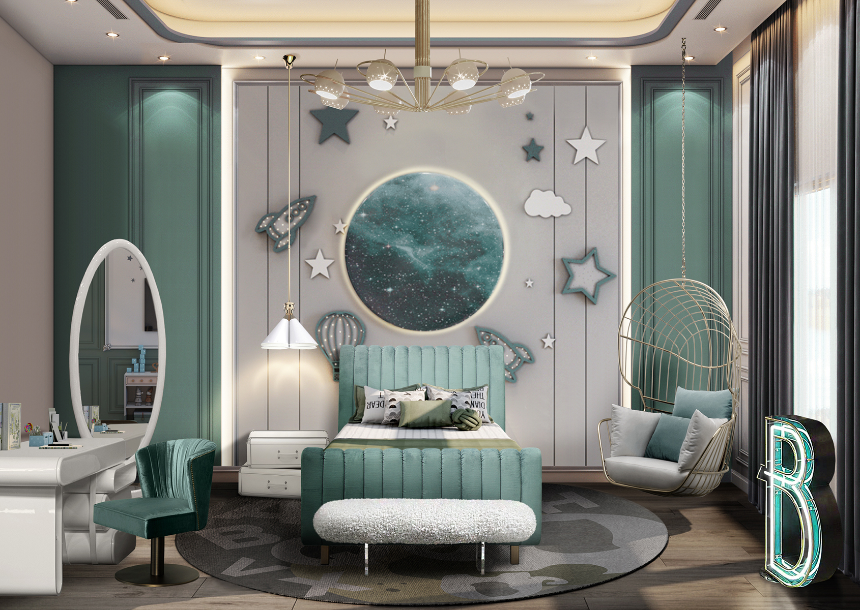 Space Explorer Suspension Lamp - 1