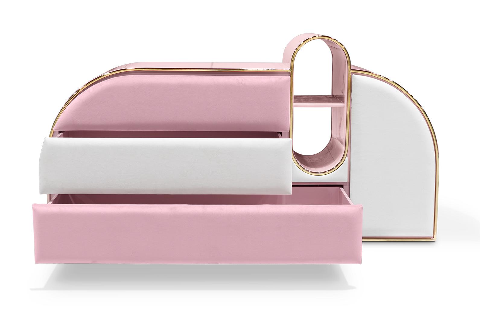Candy Triple Pink Chest of Drawers