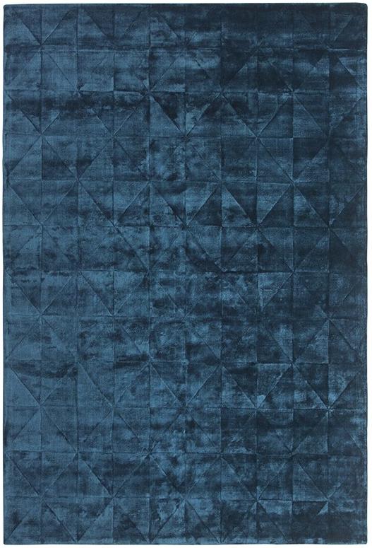 Triangles Tufted Blue Rug | Size: 160 x 230 cm