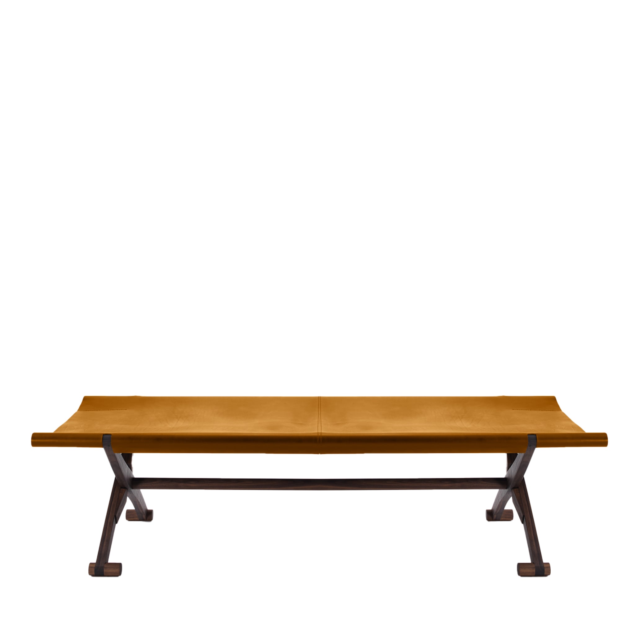 Branda Leather Crafted Bench