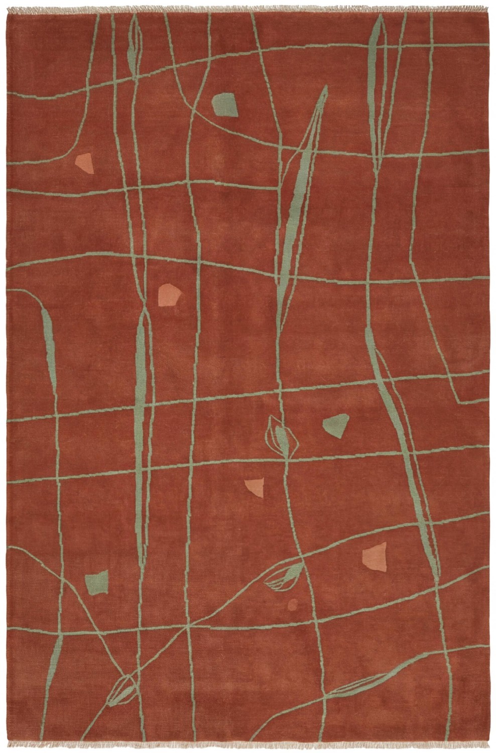 Brick Network Modern Rug