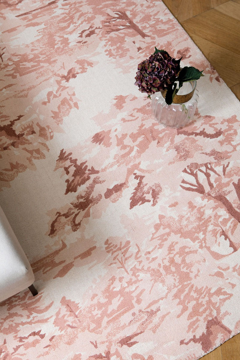 Light Pink Designer Handwoven Rug | Size: 140 x 200 cm