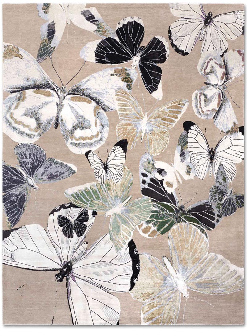 Butterfly Hand-Woven Exquisite Rug